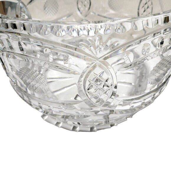 Golf Themed Bowl Par Excellence Hand Cut Glass 24% Lead Crystal 9” - Picture 5 of 16